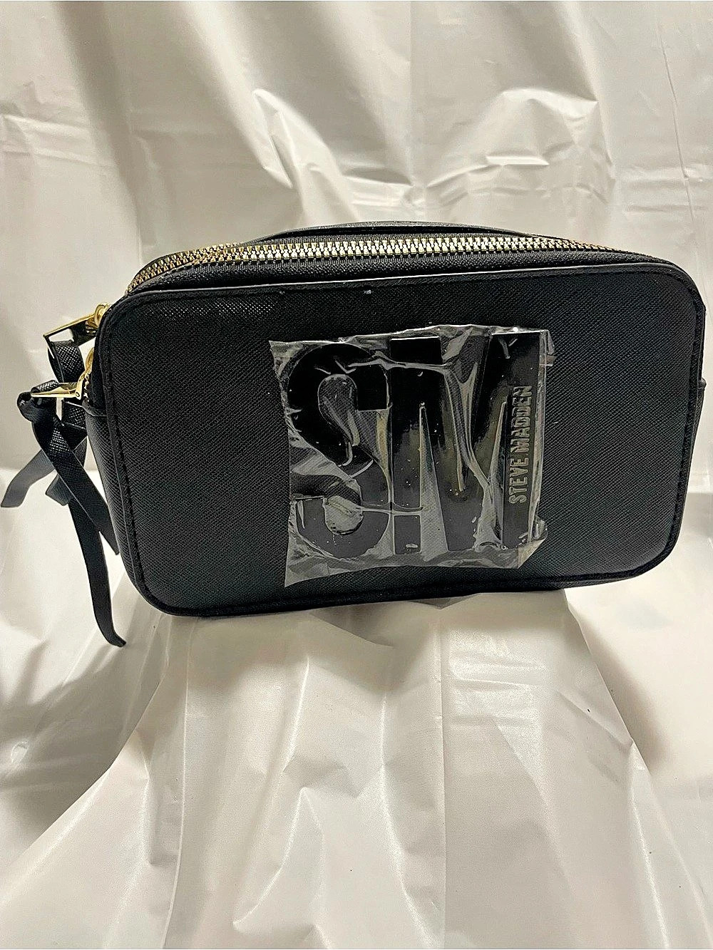 Steve Madden Black Cosmetic Bag